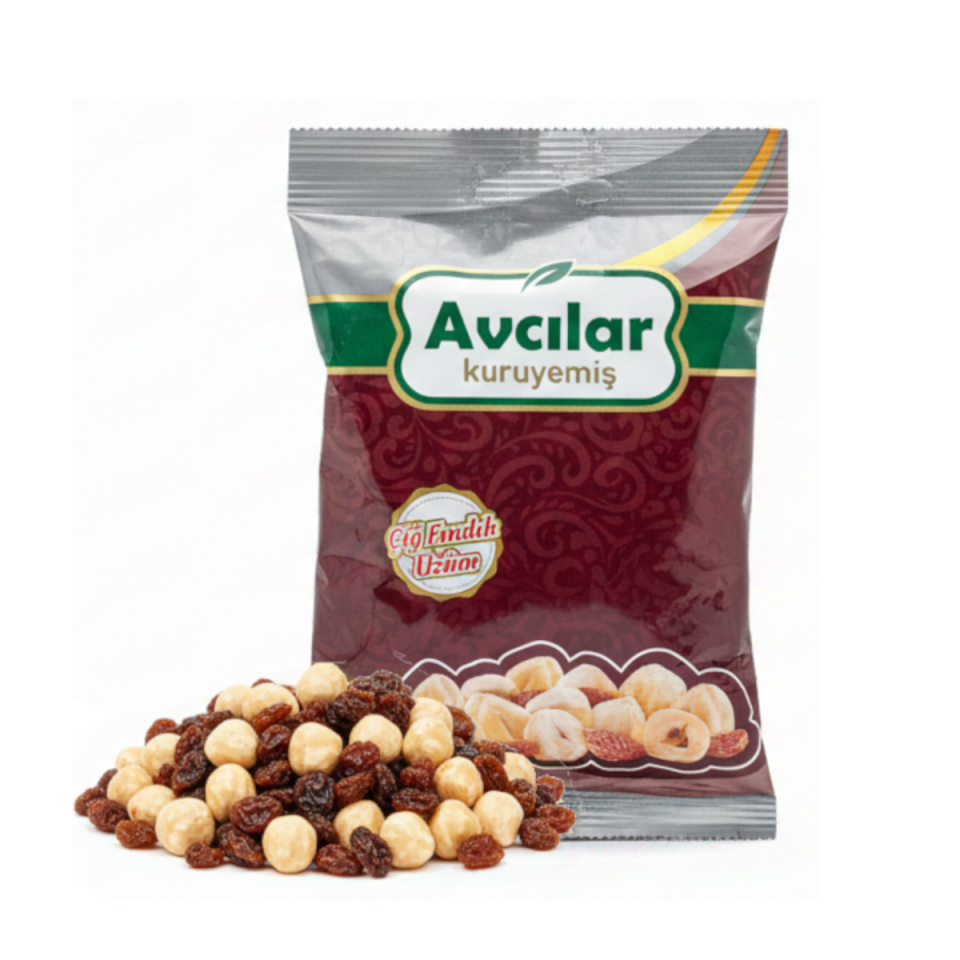 ÇİĞ FINDIK ÜZÜM 80gr